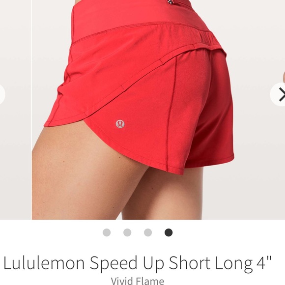 lululemon athletica Pants - Luluemon shorts vivid flame color size 4